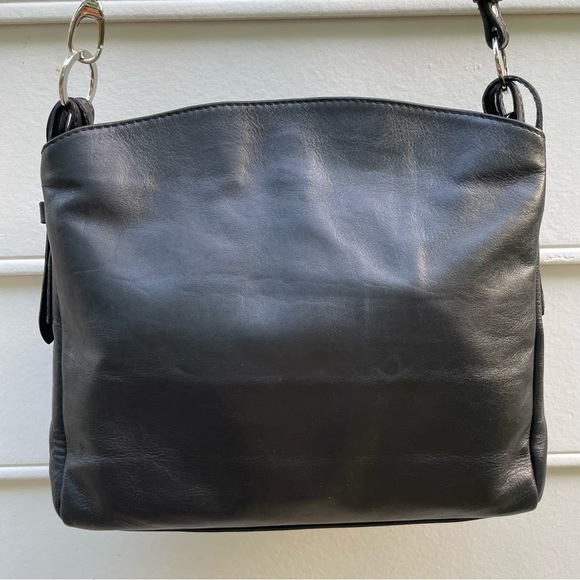 L'Artigiano Sorrentino black leather purse bag made in Italy - Picture 6 of 14
